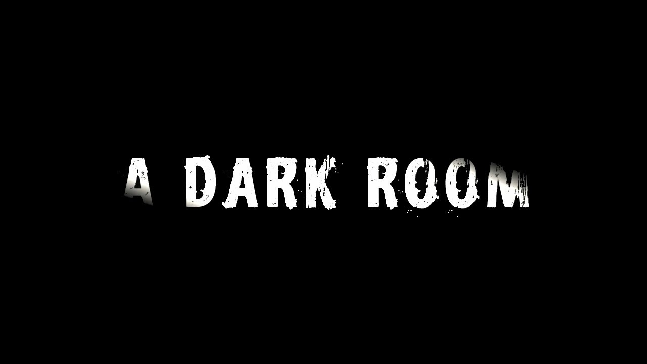 a dark room